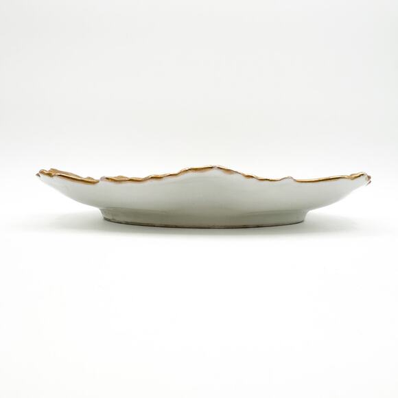 Lanternier Limoges Hand Painted Plate Thistles w AL Anchor Mark Antique 1893 - Picture 6 of 13